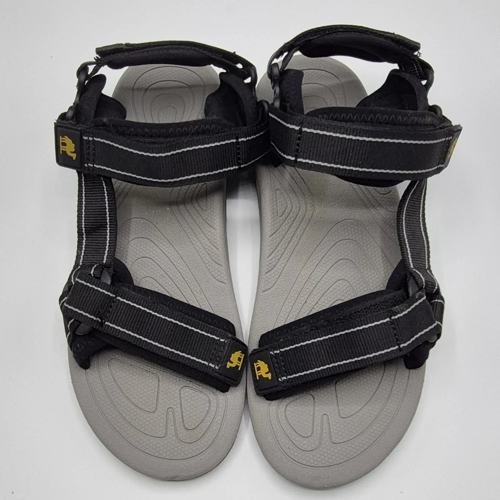 Men's Black Sport Strap Sandals - Lightweight Comfort